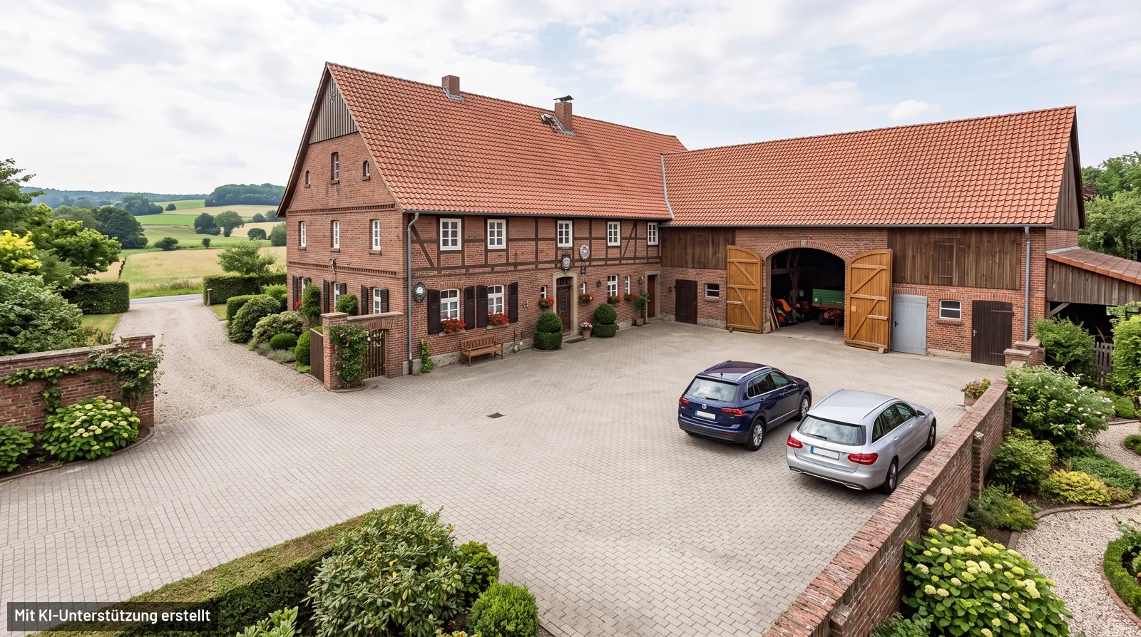 Hof pflastern